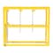 Vestil Yellow Powder Coat Steel Cylinder Barricade Rack 3 Cylinder Capacity CYL-FMSR-3 - alternate 7